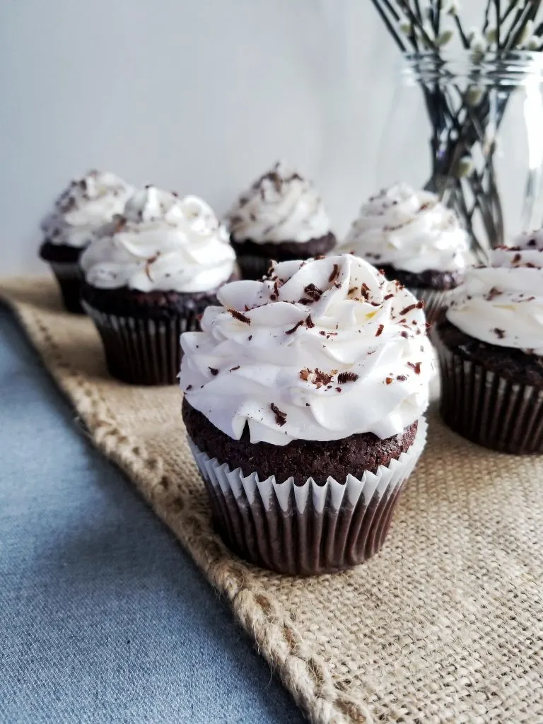 Chocolate Stout Cupcakes with Irish Cream Frosting