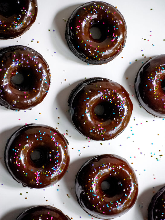 Triple Chocolate Baked Donuts
