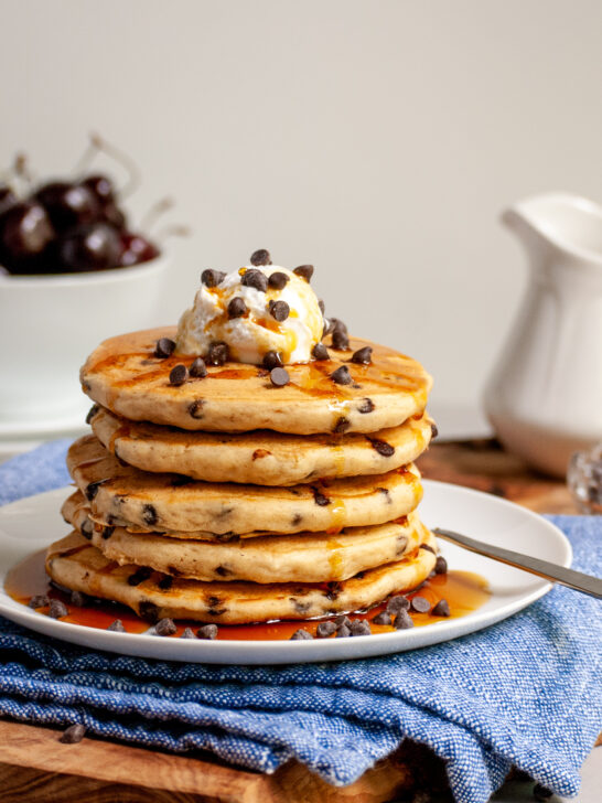 Vegan Chocolate Chip Pancakes