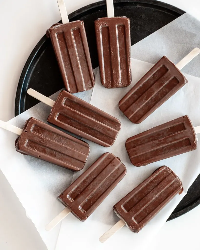 Vegan Chocolate Fudge Ice Pops