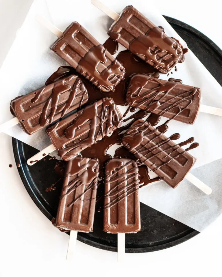 Vegan Chocolate Fudge Ice Pops