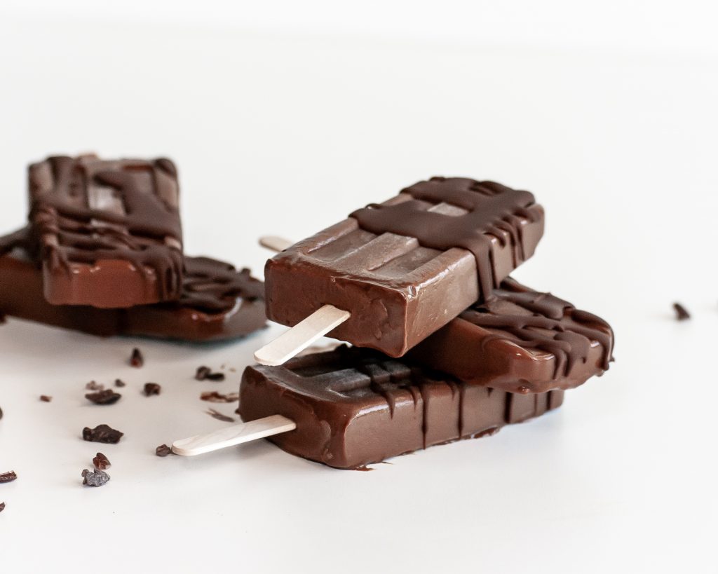Vegan Chocolate Fudge Ice Pops