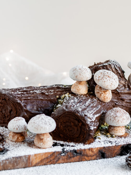 Vegan Chocolate Yule Log