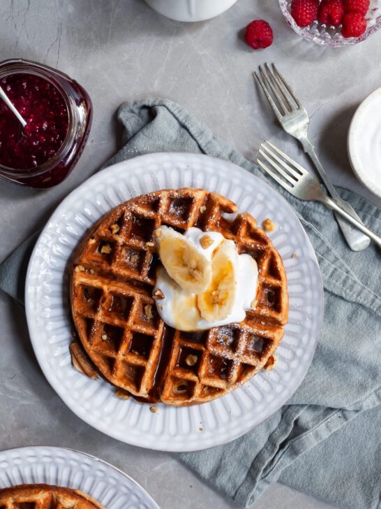 Vegan Banana Waffles