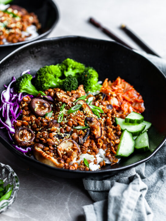 Korean Lentils – Vegan Bulgogi (GF Option)